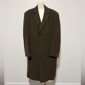HUGO BOSS- Men's Brown Overcoat